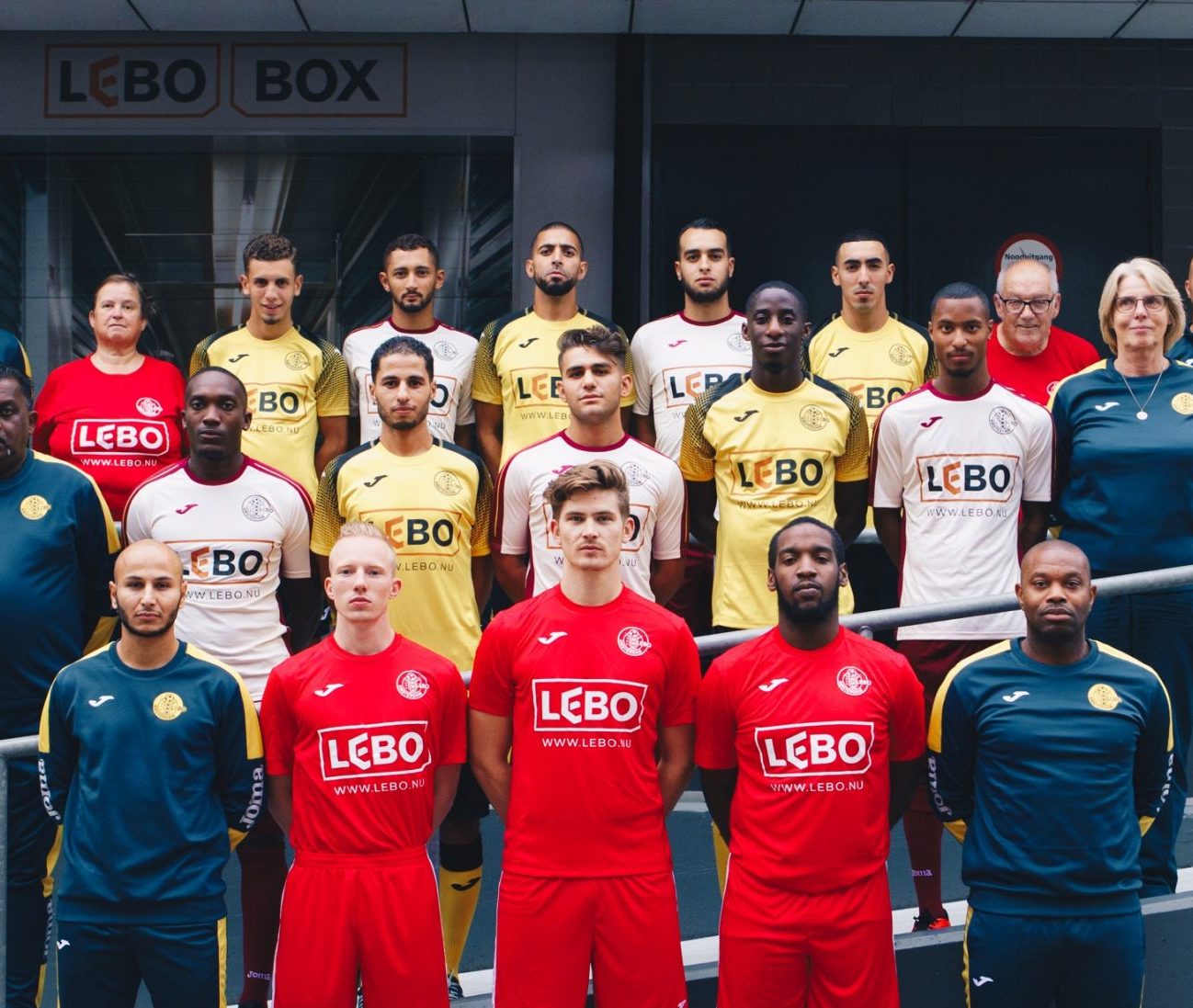 Teamfoto van ASV LEBO in Eredivisie zaalvoetbal