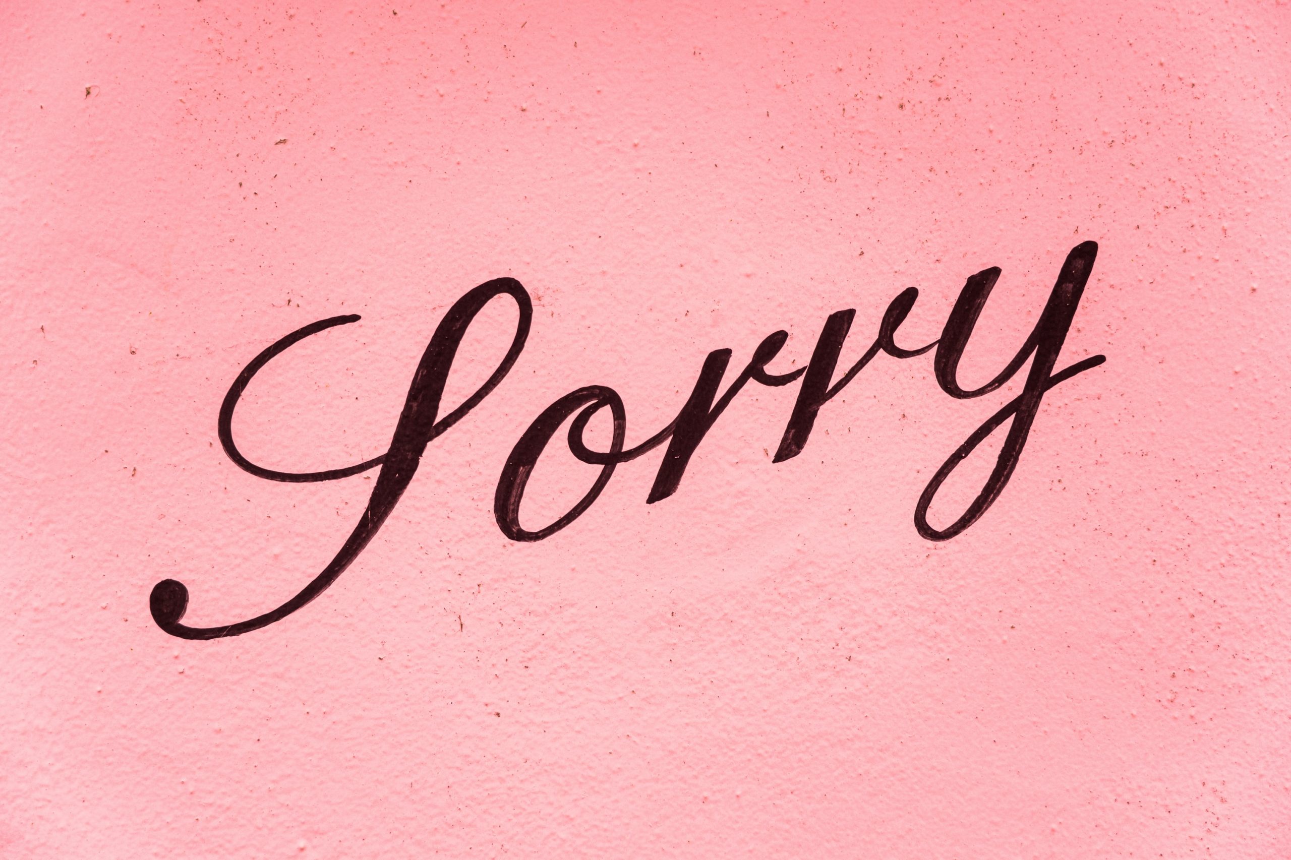 Sorry zeggen: de 7 elementen van een succesvolle verontschuldiging